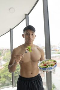 dinh dưỡng tốt giúp cơ hồi phục & tăng cơ sau 1 thời gian tập luyện